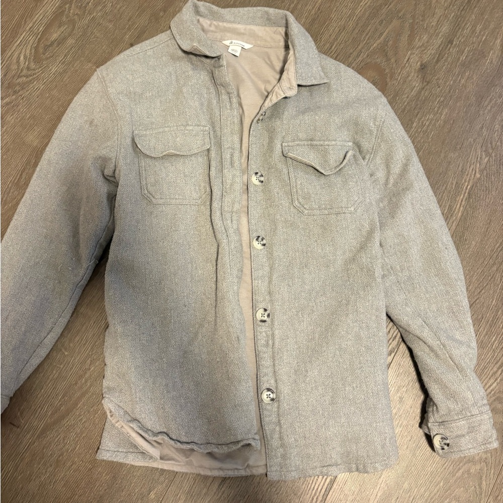Women’s Stylish Gray Button Up Jacket Medium